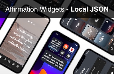 Affirmations iOS app template
