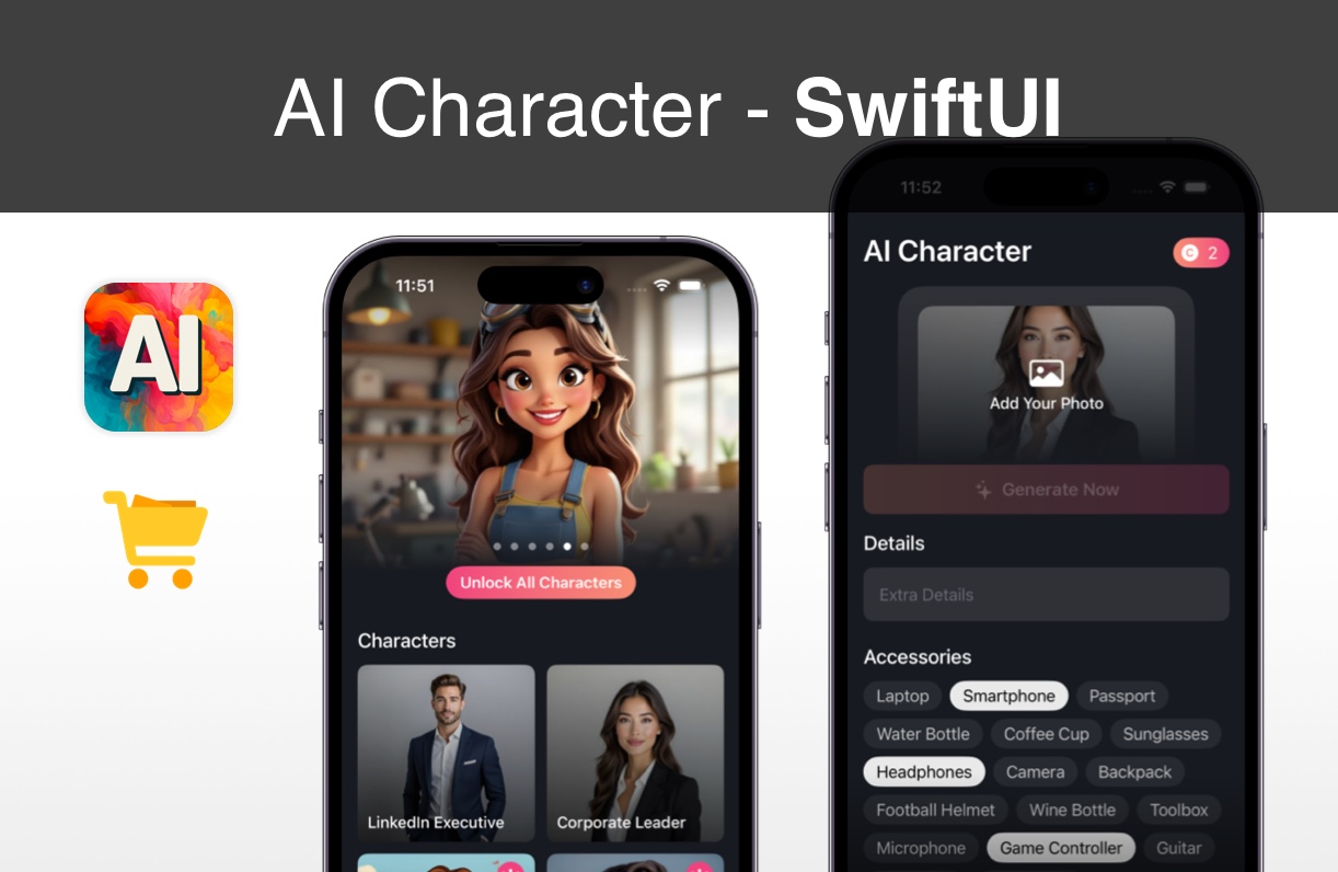 AI Character iOS app template