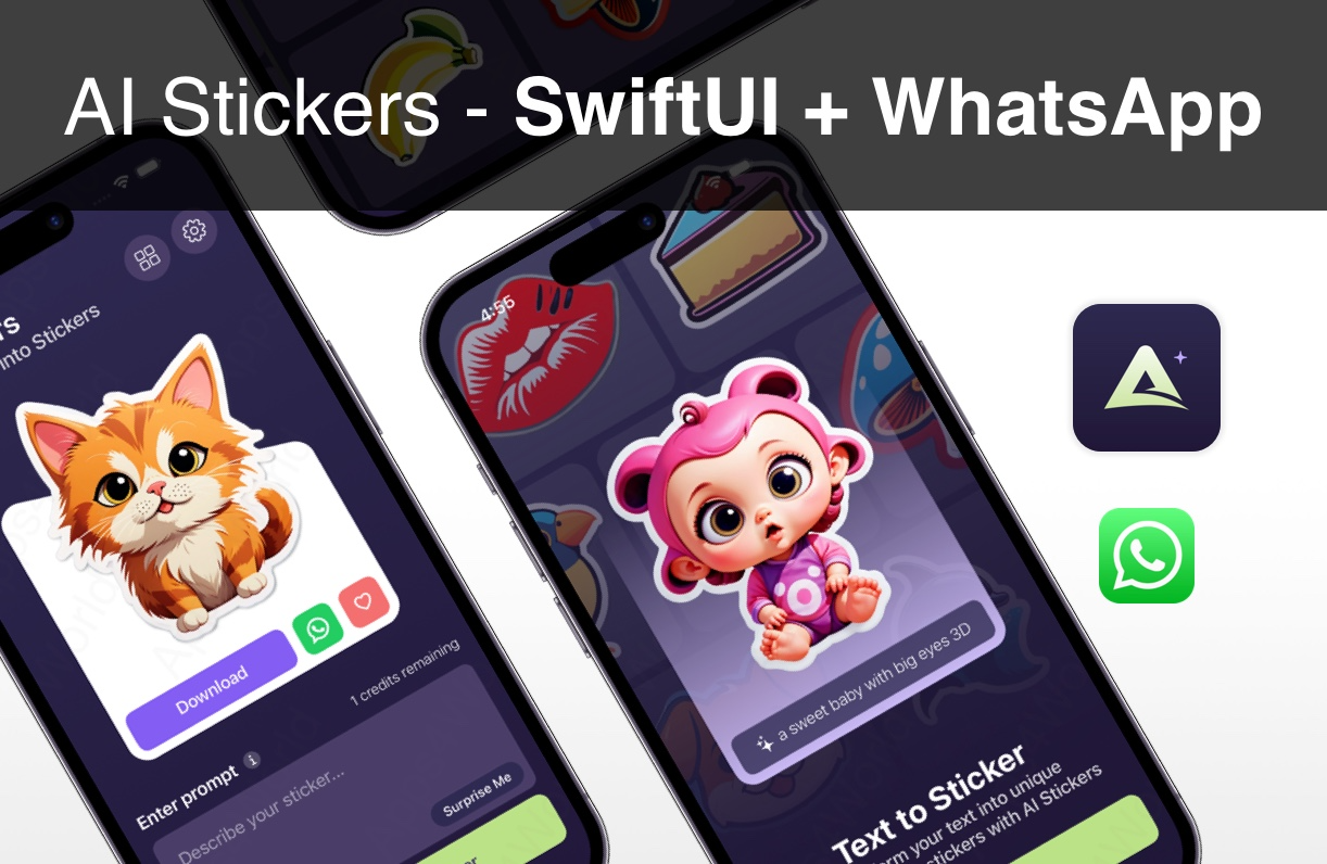 AI Stickers iOS app template