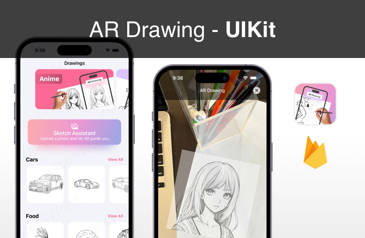 AR Drawing iOS app template