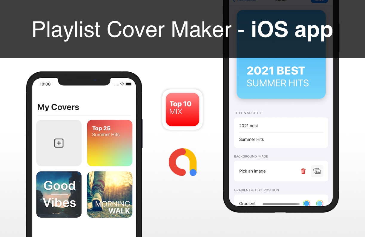 Playlist Cover Maker iOS app template