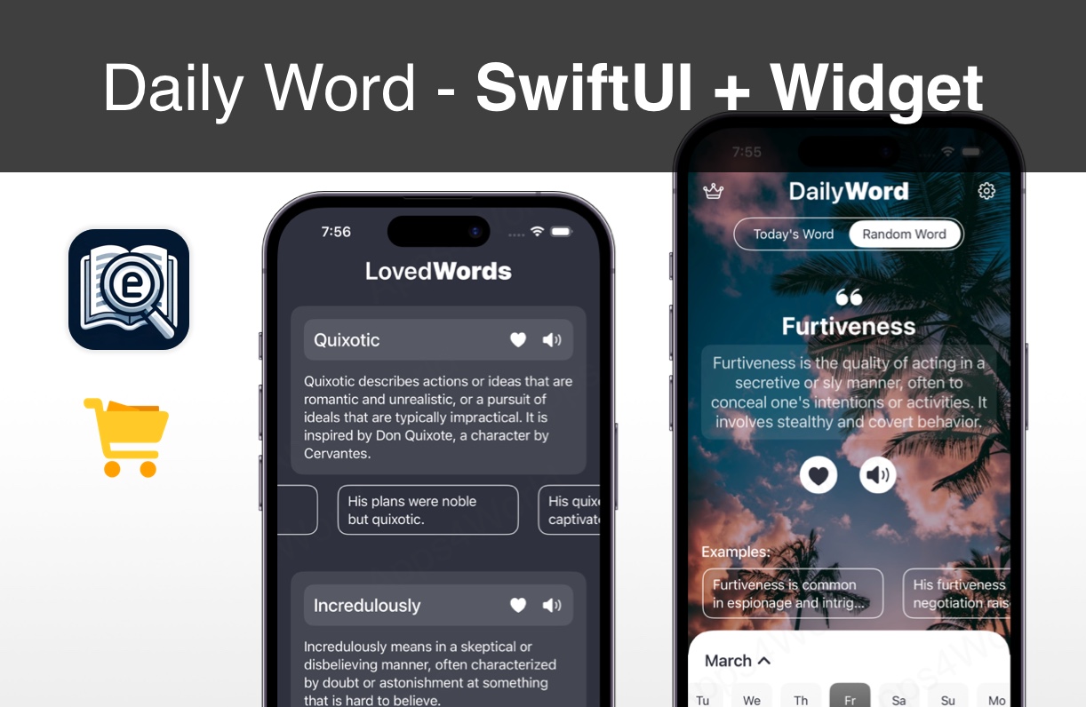 Daily Word iOS app template