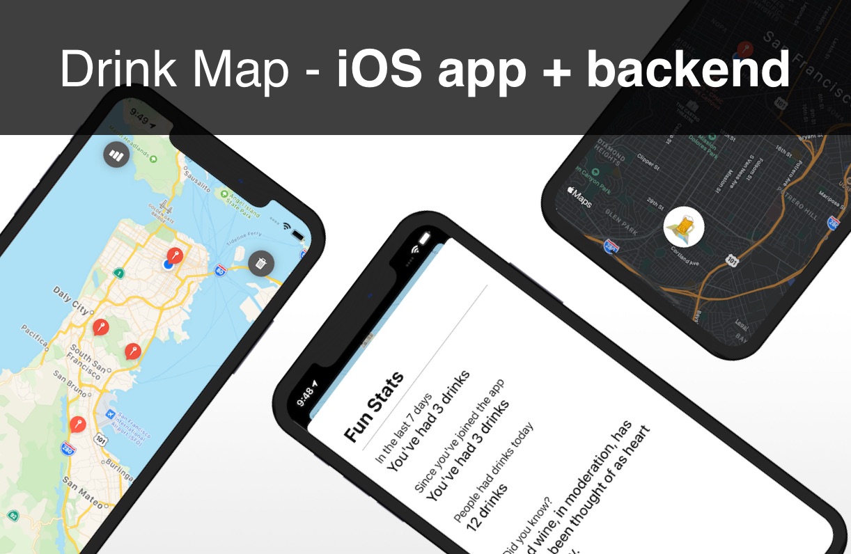 Drink Map iOS app template