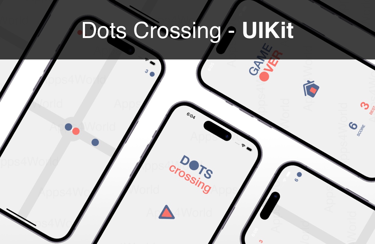 Dots Crossing iOS app template