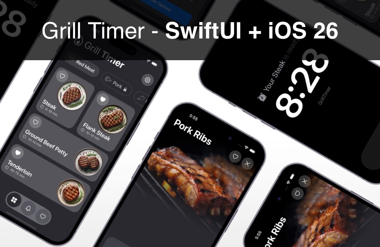 Grill Timer iOS app template