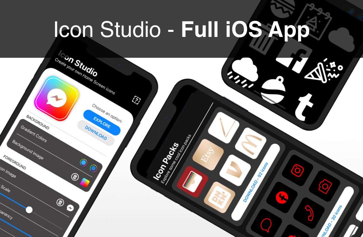 Icon Studio iOS app template