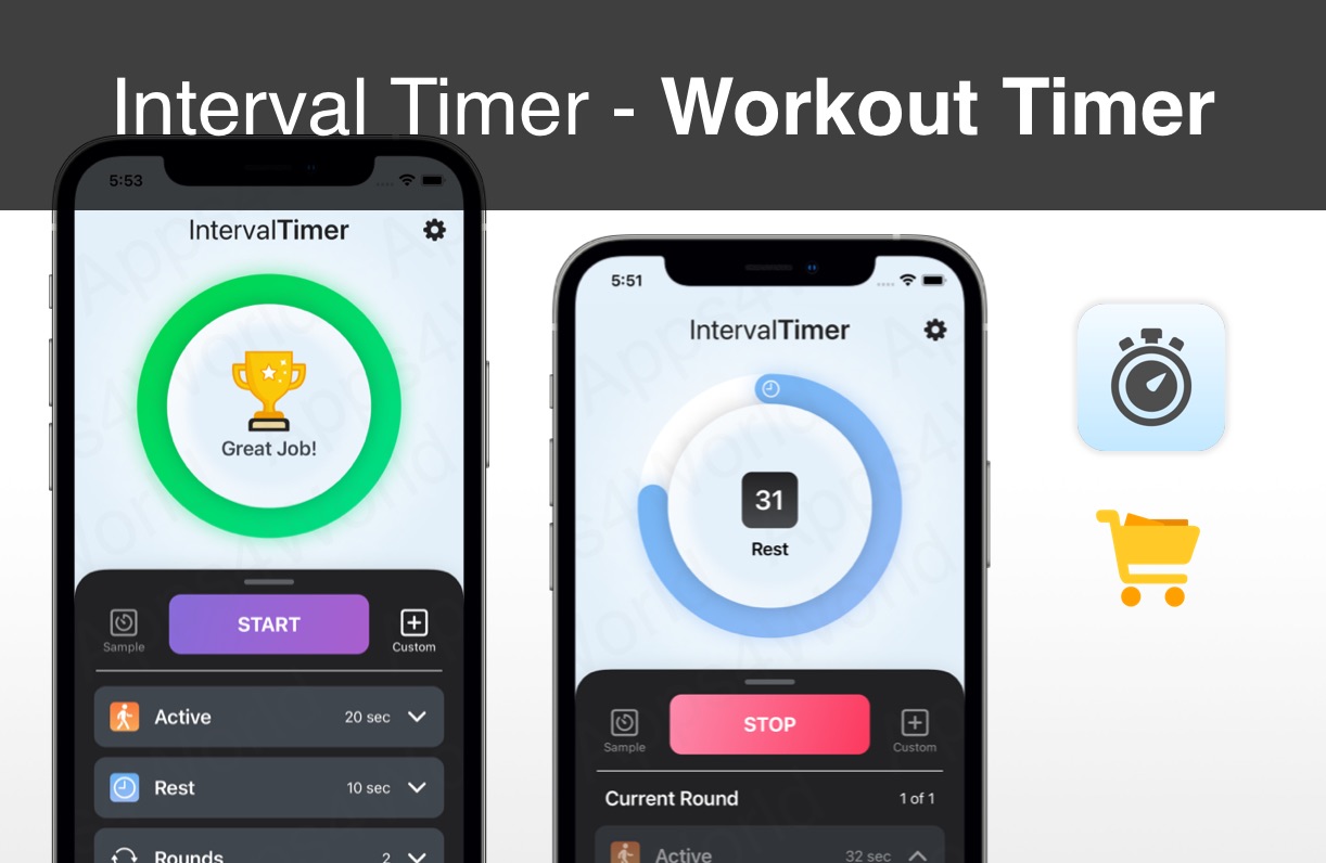 Interval Timer iOS app template