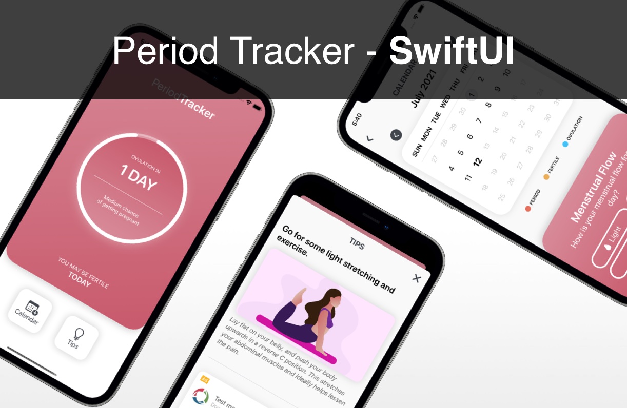 Period Tracker iOS app template