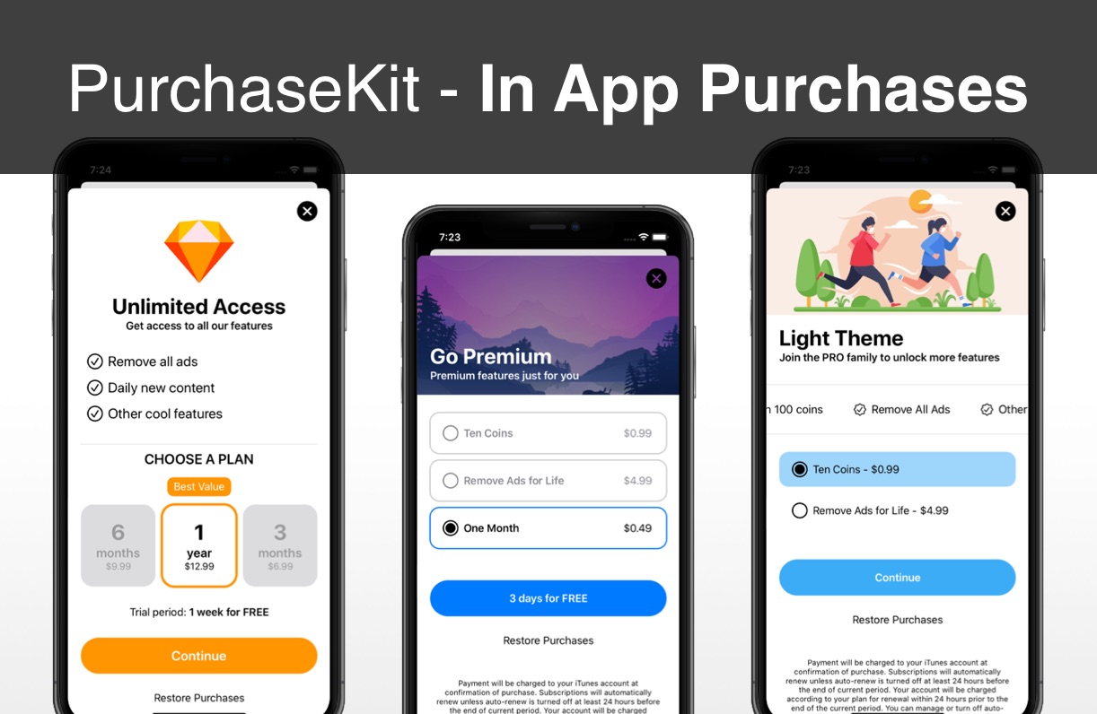 PurchaseKit iOS app template