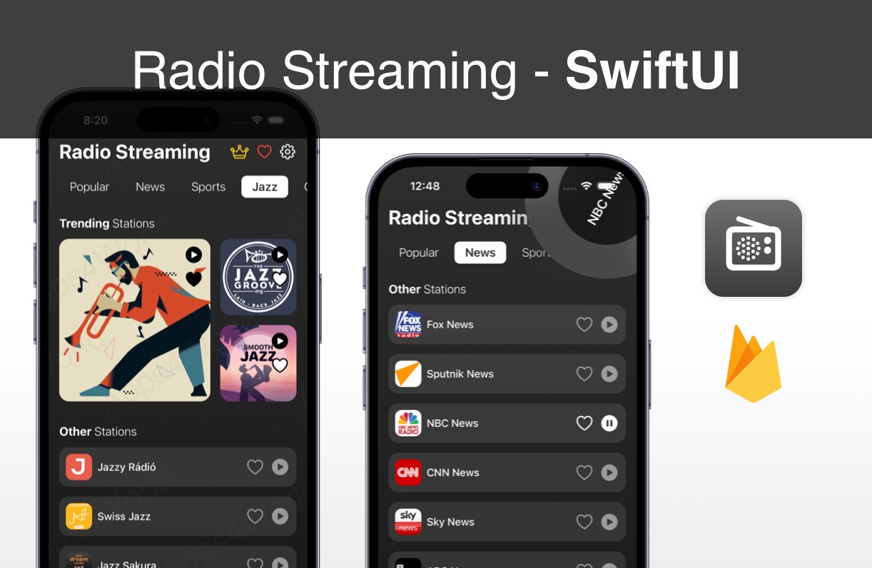 Radio Streaming iOS app template