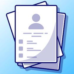 Resume Builder iOS app icon - built from the Resume Builder template