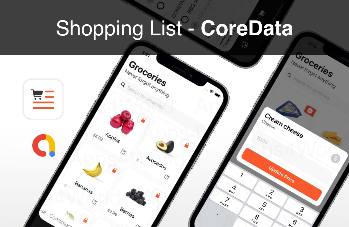Shopping List iOS app template