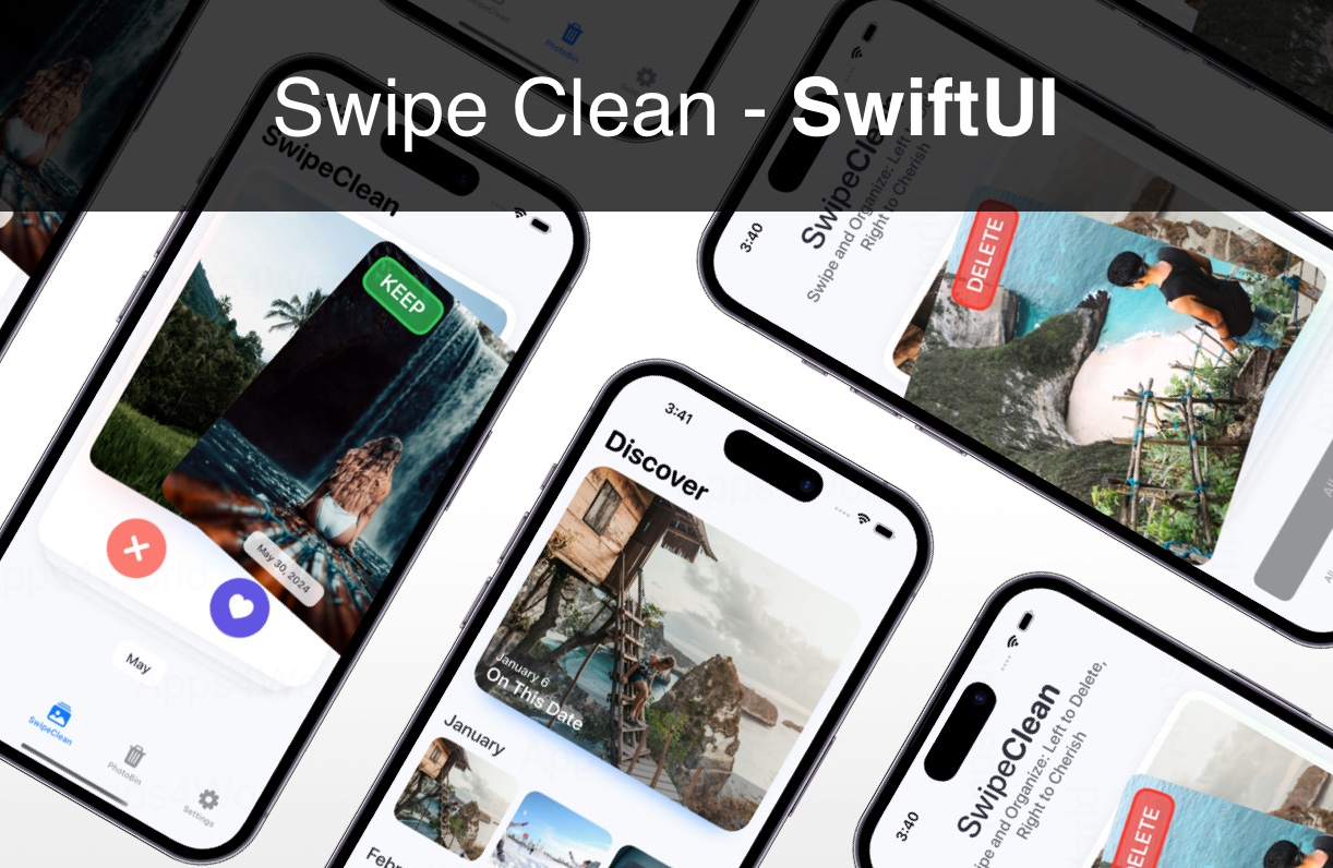 Swipe Clean photo cleanup iOS app template