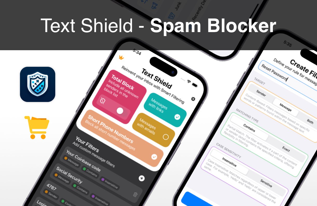 Text Shield iOS app template
