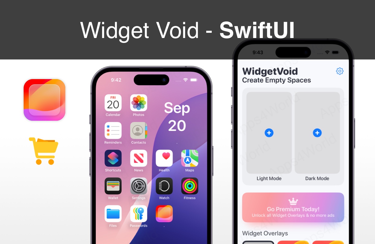 Widget Void iOS app template